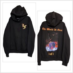 Lamelo ball X Lafrance hoodie - “the world is ours” in Black Sz L
